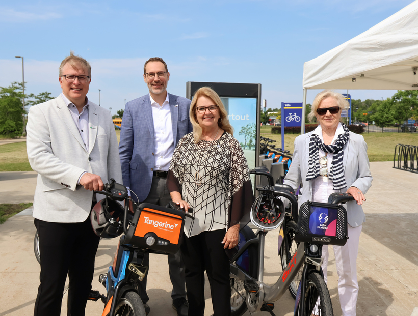 La Ville de Sainte-Julie se dote de cinq stations de vélo libre-service