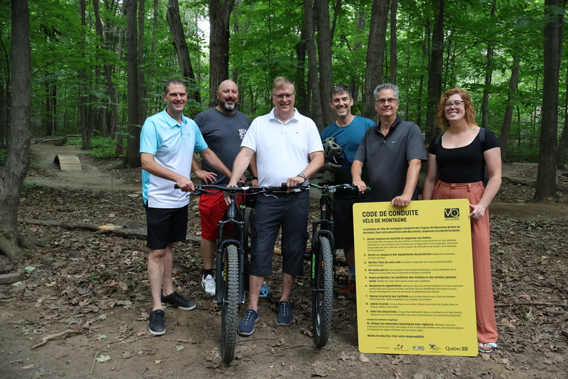 La Ville de Sainte-Julie annonce la fin des travaux de la piste de vélo de montagne au parc Edmour-J.-Harvey