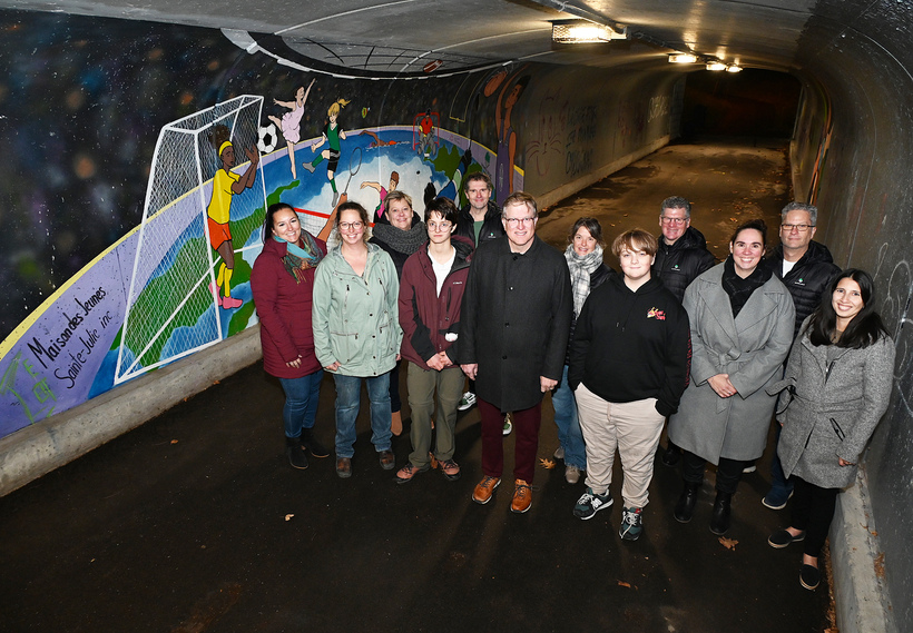 La Ville de Sainte-Julie dévoile une murale célébrant « La diversité sous toutes ses nuances »